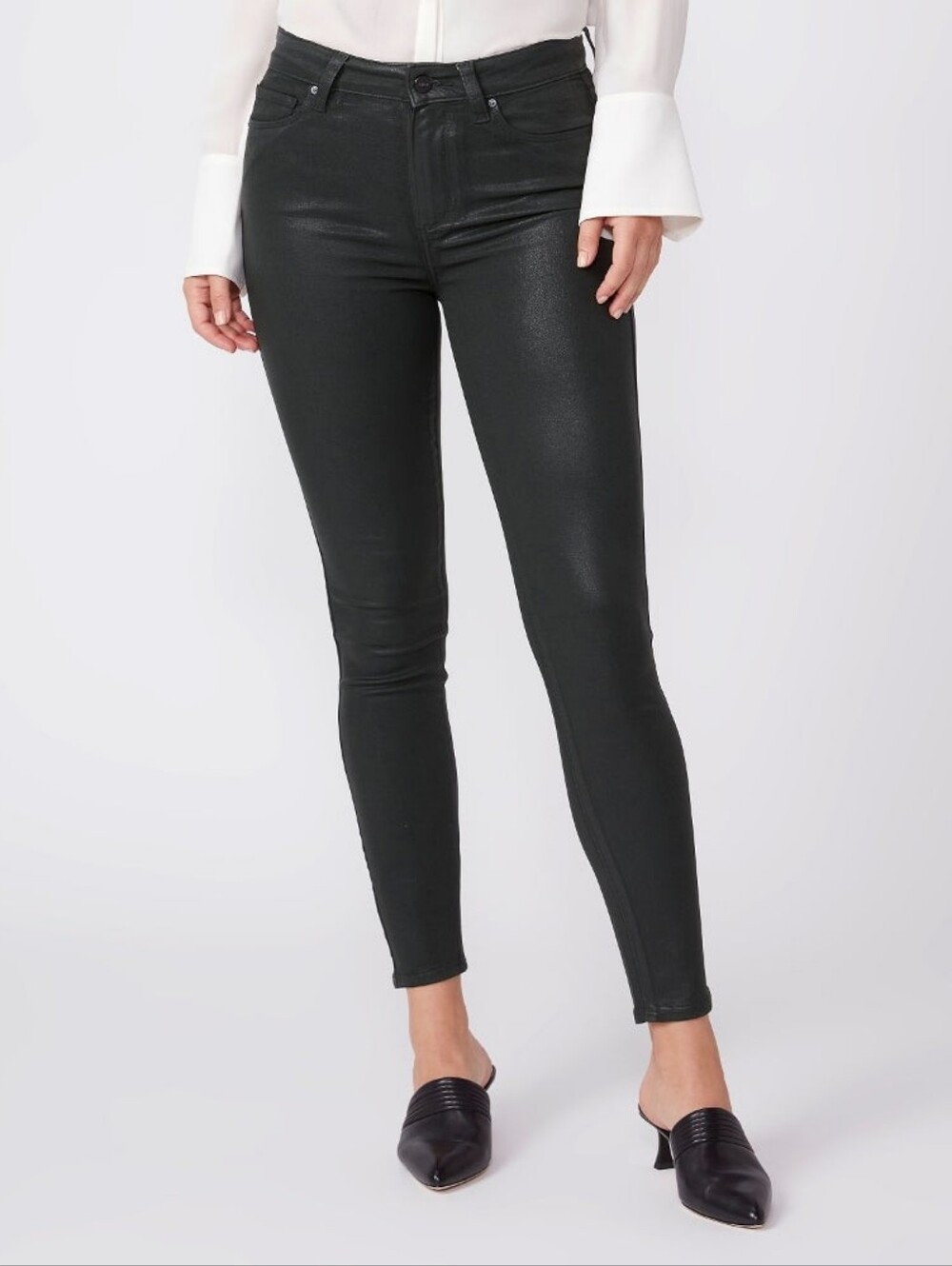 Paige Hoxton Ankle in Deep Emerald Luxe Coating